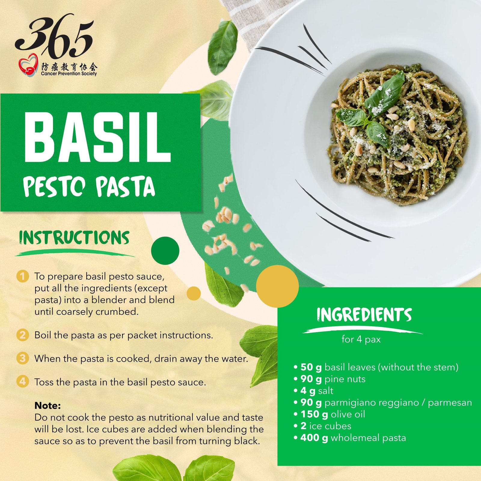 Basil Pesto Pasta