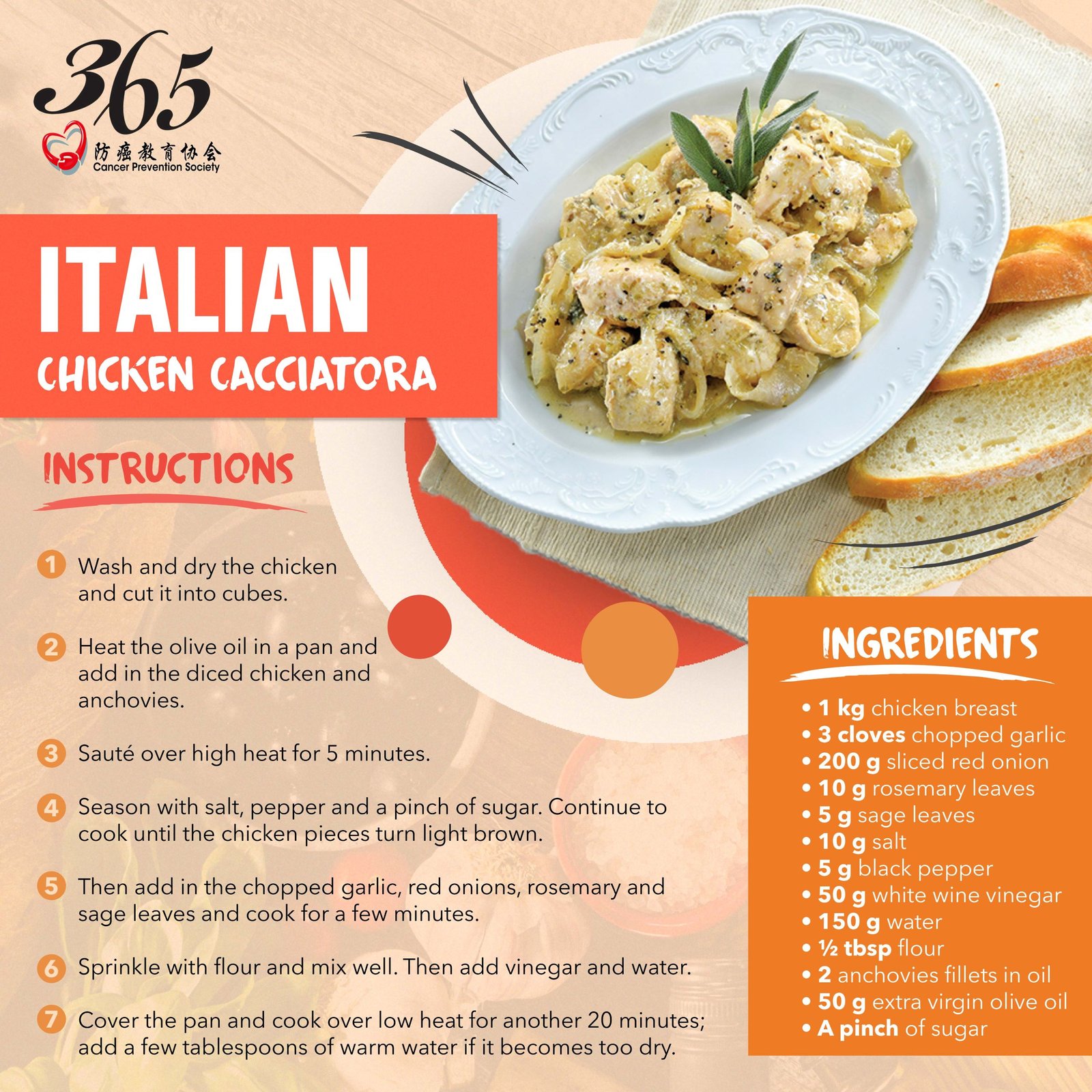 Italian Chicken Cacciatora